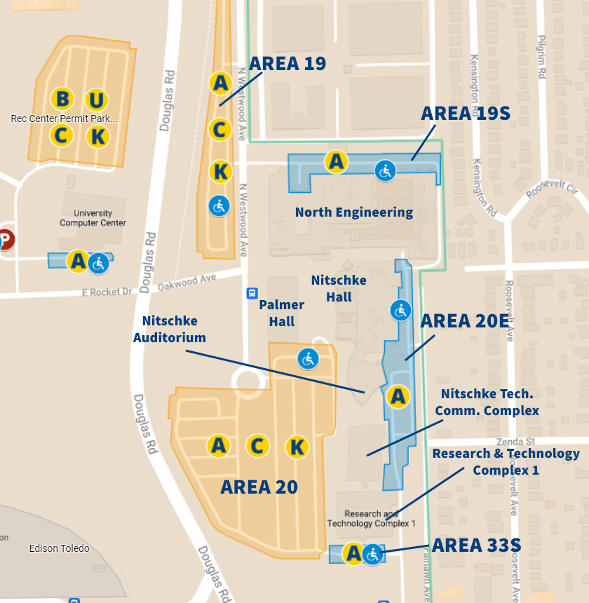 engineering complex parking map