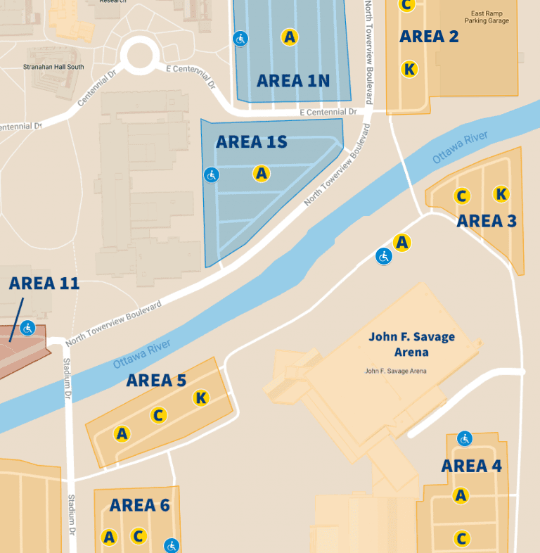 john f savage arena parking map