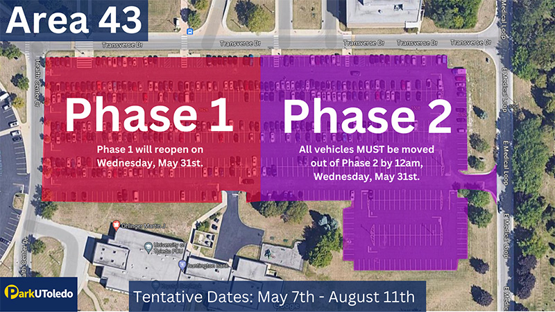 Parking area 43 Phasing