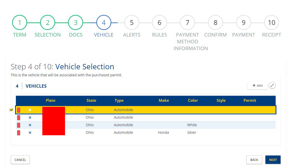 university toledo how to purchase permit step 6